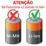 Imagem de Carregador P/ até 8 Pilhas LI-ION (Lítio, NÃO FUNCIONA C/ NI-MH, LER DESCRIÇÃO) USB Pujimax