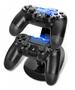 Imagem de Carregador Para DualShock PS4 Joystick Duplo Charge Preto