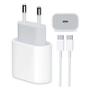 Imagem de Carregador PD Turbo 20W USB-C Compatível Com iPhone 15 16