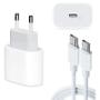 Imagem de Carregador PD Turbo 20W USB-C Compatível Com iPhone 15 16