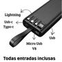 Imagem de Carregador Portátil 10000 Mah Power Bank Celular Tablet