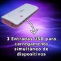 Imagem de Carregador Portátil Power Bank 10000 Mah 3 Entradas Usb