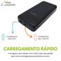 Imagem de Carregador Portátil Power Bank 22.5W Turbo 20.000mAh 1 saida USB 1 saida Tipo C Universal com Display de Bateria Original Inova