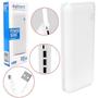 Imagem de Carregador Power Bank 10000Mah Universal Para Celular Com 3 Portas Usb Pb-Mx10 Branco PB-MX10 EXBOM