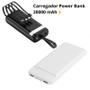 Imagem de Carregador Power Bank 20000mAh Com Cabos Lightning, Tipo C, Micro V8