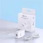 Imagem de Carregador Rápido 2.4A Branco 1Hora GAR142  Com Cabo USB A/C Incluso