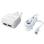 Imagem de Carregador rapido com 2 usb e cabo ios
