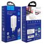 Imagem de Carregador rápido Hoco. GaN 65W PD 2x USB-C + 1x USB-A C/ cabo USB-C/USB-C 1m,