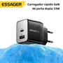 Imagem de Carregador Rápido USB 33W com PD e QC 3.0 - Para iPhone 14/13 e Samsung S21