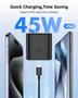 Imagem de Carregador Ryaobwu 45W Super Fast USB-C Duplo com Cabo Galaxy de 3m