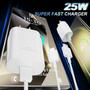 Imagem de Carregador Samsung Fast Charger 25W Tipo C - Cabo de 3 Metros (Preto)