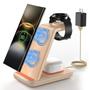 Imagem de Carregador Sem Fio JoyGeek 3 em 1 para Samsung Galaxy - Com Suporte