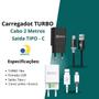 Imagem de Carregador Turbo 2 Metros Para Samsung S1 S2 S3 S4 S5 S6 S7