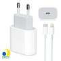 Imagem de Carregador Turbo 20W + Cabo Lightning para USB-C Compatível iPhone 11 12 13 X XR XS