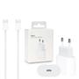 Imagem de Carregador Turbo 20w Completo USB-C Compatível com iPhone 15 15 Pro 15 Pro Max Bivolt Cabo + Fonte