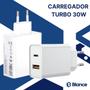 Imagem de Carregador Turbo 30W Compatível Com Galaxy A05 e A05s