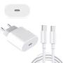 Imagem de Carregador Turbo 30w Compatível com iPhone 15 15Pro 15 Pro Max USB-C Bivolt Completo Cabo + Fonte 30W