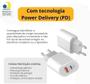 Imagem de Carregador Turbo 40W Cabo Tipo-C 2 Entradas Compativel Todos Dispositivos Iphone 15/16 IOS Android Galaxy Carregamento Ultra Rapido Tipo-C Cabo USB-C
