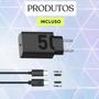 Imagem de Carregador Turbo 50W USB-C 6x Mais Rápido Power Speed Charge Completo Preto