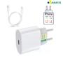 Imagem de Carregador Turbo Cabo Usb C Lightning  Fonte 20W Ultra Rapido Compatível Modelo iPhon SE 11 12 13 14 Original 