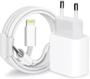 Imagem de Carregador TURBO Carga Rápida + CABO/fonte Tipo USB-C 20w X XR XS 11 12 13 14 15 Compativel com o iphone,ipad