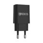 Imagem de Carregador Turbo Com Cabo Tipo-c Hrebos (hs-150C) Preto