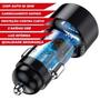 Imagem de Carregador Turbo Duplo Veicular Com Duas Entradas Usb