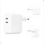Imagem de Carregador Turbo Fonte Universal 2 Entradas Usb C 35w