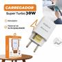 Imagem de Carregador Turbo PD 30w Para Samsung Galaxy Todos Modelos Tipo C A05 A15 A24 A25 A34 A35 A55 M15 M34 M54 M55
