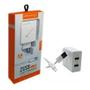 Imagem de Carregador Turbo Usb Quick Charge V8 3.1a 2 Usb Carga Rápida Com Cabo