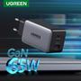 Imagem de Carregador Ugreen 65W Gan Com 3 Portas - 2 Usb C E 1 Usb A