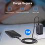 Imagem de Carregador Usb 1Hora 65W + Cabo Usb C 2 Metros Preto