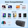 Imagem de Carregador Usb 1Hora 65W + Cabo Usb C 2 Metros Preto