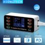 Imagem de Carregador Usb 8 Portas Display Tipo C 60w Carga Rapida 3.0
