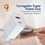 Imagem de Carregador Usb-c Geonav SuperPower Duo 20w+18w