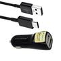 Imagem de Carregador Veicular 2 Entradas USB 3.1A Cor Preto Com Cabo USB-C - CB07USBCPR3