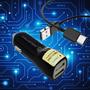 Imagem de Carregador Veicular 2 Entradas USB 3.1A Cor Preto Com Cabo USB-C - CB07USBCPR3