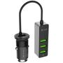 Imagem de Carregador Veicular 4 USB 3.4A UCV-Q430BK Preto - C3Tech