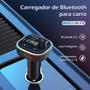 Imagem de Carregador Veicular Transmissor Bluetooh Fm Mp3 Usb 3.0 1Pd