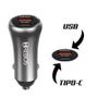 Imagem de Carregador Veicular Turbo 20W Com Cabo Lightning Tipo-c - Hrebos