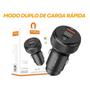 Imagem de Carregador Veicular Turbo 60w Carregamento Rápido 9.1A USB 3.0+Tipo C com LED PD+QC4.0 A'Gold Pro