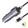 Imagem de Carregador Veicular Turbo com Cabo Tipo-C 1M para Carro