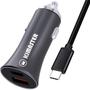 Imagem de Carregador Veicular USB-C+USB c/cabo USB-C PD QC 40W CV209CC Kimaster