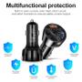 Imagem de Carregador Veicular USB e TIPO-C Turbo 3 Portas - Carregador Para Carros Turbo Rápido