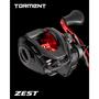 Imagem de Carretilha Zest Torment 200 lh Drag 8,5 kg Rec 8.1:1 Esquerda Pescaria Pesca Pescador