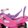 Imagem de Carrinho a pedal de Passeio Infantil Menina Bebe Criança quadriciclo rosa - com Pedal com Empurrador Calesita