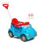 Imagem de Carrinho Azul para Bebê Fusca 2 em 1 Passeio E Pedal e Hast - Calesita