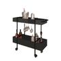 Imagem de Carrinho Bar Com Rodizios 27813 Linha Complementos Preto Artesano