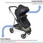 Imagem de Carrinho Bebe Infantil Napoli Galzerano 3em1 Berço Passeio Moises Travel System Cabo Alça Reversivel até 15Kg + Bebê Conforto + Base Para Carro