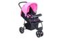 Imagem de Carrinho Bebe Passeio Triciclo Urban Rodas Grandes Babystyle  Rosa